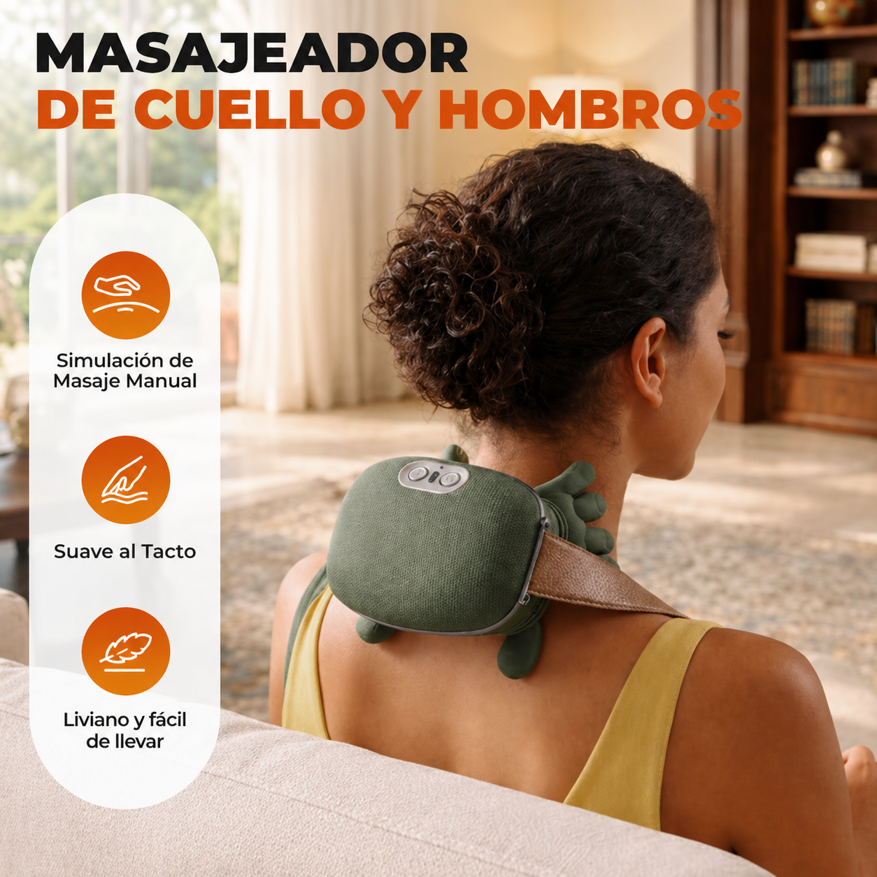 FlowNeck™ | Masajeador De Cuello, Hombros y Espalda, alivio relajante en solo 10 minutos